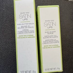 Mary Kay Satin Lips Shea Set - White Tea & Citrus